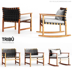 Tribu Vis A Vis Club Chair And Rocking Chair