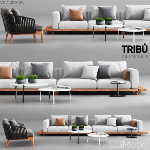 Tribu Vis A Vis Sofa And Mood Club Chair