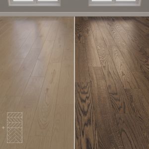 Parquet Oak 2colors Chevron, Herringbone, Linear