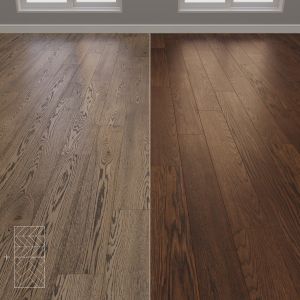 Parquet Oak 2 Colors Herringbone Chevron Lineaar