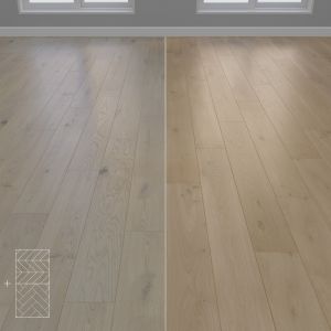 Parquet Oak 2 Colors Herringbone Chevron Linear