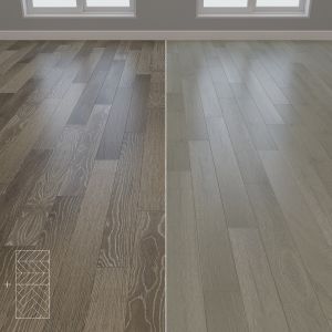 Parquet Oak 2 Colors Herringbone Chevron Linear