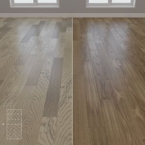 Parquet Oak 2 Colors Herringbone Chevron Linear