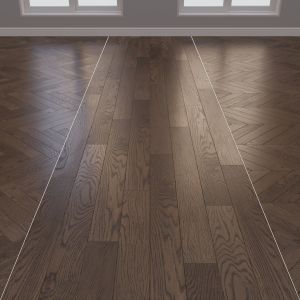 Parquet Oak Herringbone Chevron Linear