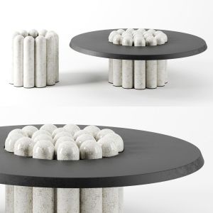 Raku-yaki Side Tables By Emmanuelle Simon