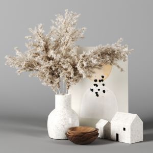 Decor Set 15 With Pampas Grass