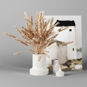 Decor Set With Wheat