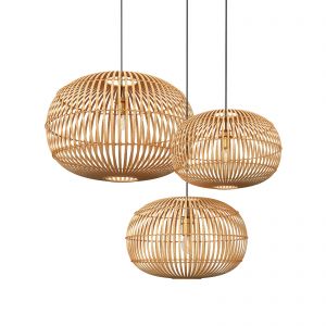 Globe Wooden Pendant Lights