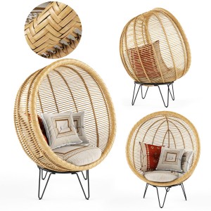 Round Rattan Cocoon Chair