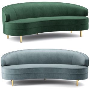 Baila Grey Velvet Sofa