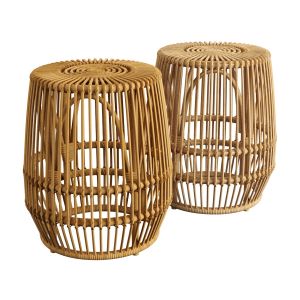 Pyronia Rattan Cage Accent Table Natural