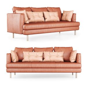 Triple Leather Sofa