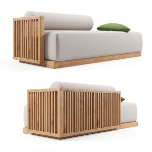 Méridienne / Code Asymmetrical Sofa With Left Armr