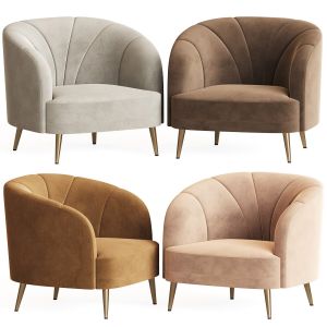 Velor Leone Armchair Laredoute