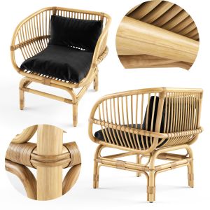 Nordal Lounge Chair Natural Rattan