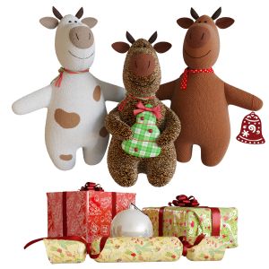 Bull Soft Toys Set