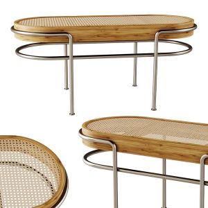 Rattan Bench Small