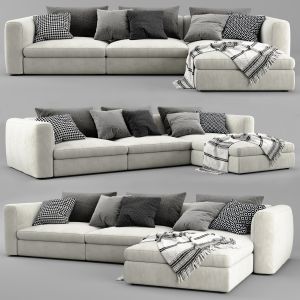 Poliform Dune Chaise Longue Sofa