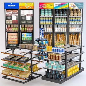 Grocery Display Rack Collection