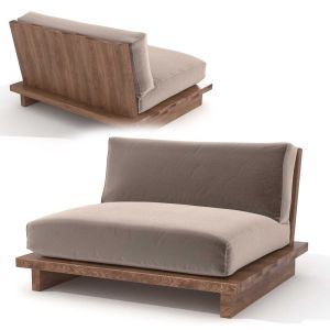 Restoration Hardware Oak Brule Sled Chair