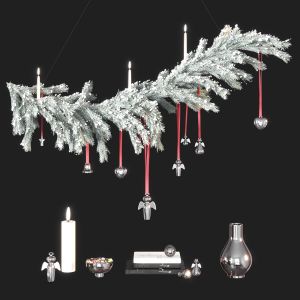 Decorative Set Snowy Christmas