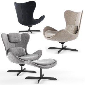 Calligaris Lazy Armchair With 4 Spoke Base