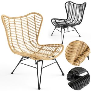 Ohrensessel Costa Mit Polyrattan