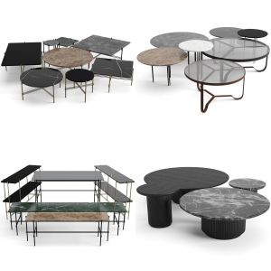 Gubi big coffee tables set