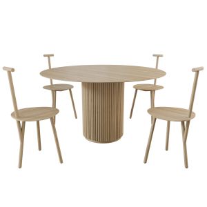 Spade Chair + Palais Royal Table