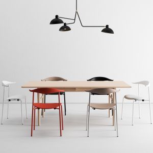 Carl Hansen Dining Set + Waldorf Triple Light