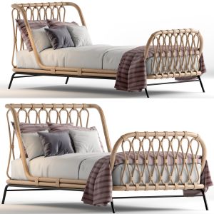 Crate&barrel Rattan Kids Bed