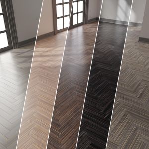 Parquet 5 | Herringbone | 4K | PBR | PNG | 5 Color