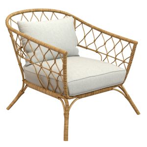 Stockholm 2017 Armchair With Cushion, Rattan, Ikea