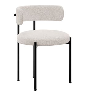 Inesse Boucle Dining Chair By Cb2