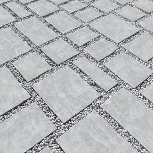 Paving Long Tile Pebble Low Oval N7