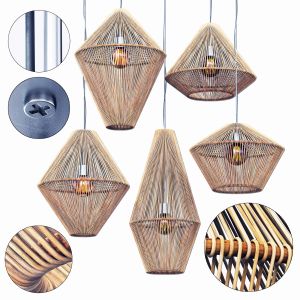 Lamp Cone Rattan N11