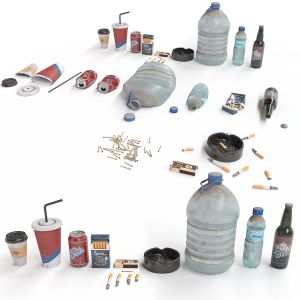 Trash Set Pbr