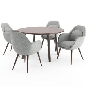 Swoon Chair + Taro Table By Fredericia