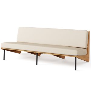 Kinney Teak Outdoor Sofa With Cushion