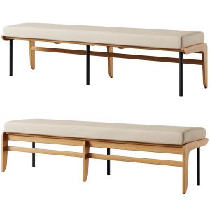 Kinney Teak Outdoor Dining Bench