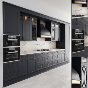 Kitchen Neoclassic - Dark Gray Set 22