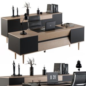 Office Furniture - Manager Set 09