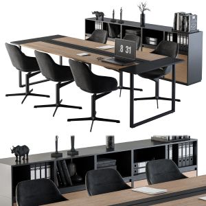 Meeting Table With Office Chair 06