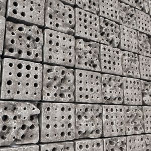 Stone Panel Cube Hole Decor N1