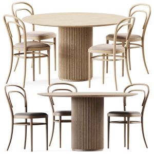 Table Palais Royal By Asplund And Bentwood Chair 2