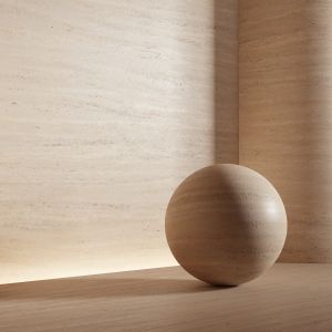 Stone Material, Travertine. 17, Pbr, Seamless