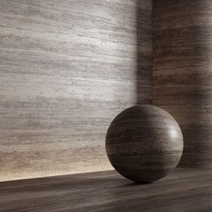 Stone Material, Travertine. 19, Pbr, Seamless