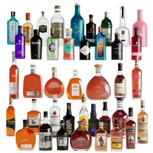 40 Bottles (40 Bottles:gins,rum,congac)