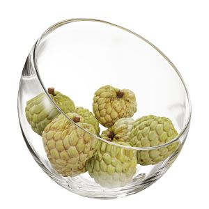 Large Slant Fruit Bowl Annona Squamosa