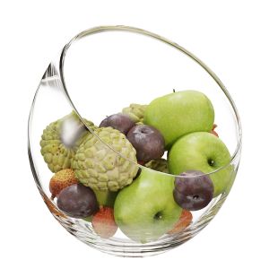 Large Slant Fruit Bowl Set 04